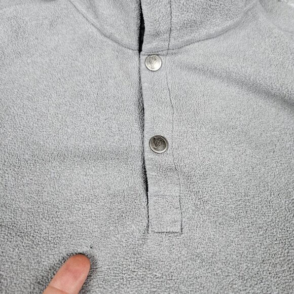 Fjall Raven Men's XL Gray 1/4 Snap Button Ovik Fleece Sweater 81469 Gorpcore - Picture 3 of 14